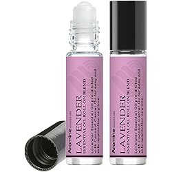 Lavender Essential Oil Roll On, Pre-Diluted 10ml Pack of 2. Premium Quality, Therapeutic Grade Topical Ready Aromatherapy Oil