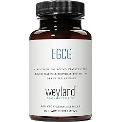 Weyland: EGCG from Green Tea Extract, 400 mg 100 Vegetarian Capsules