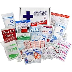 OSHA & ANSI First Aid Kit RefillUpgrade, 25 Person, 73 Pieces, ANSI 2015 Class A for Office, Business, Home or car Boxes and cabinets: Fill Your kit or use to Upgrade to Current regulations