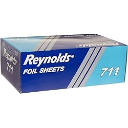 Reynolds Pop-up Interfolded Aluminum Foil Sheets, Silver, 500Box, Case of 6, 3000 Sheet