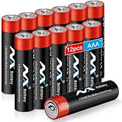 Tsrwuily AAA LR03 Batteries,Ultra Long Lasting Alkaline Battery,with Long Lasting Power, 10-Year Shelf Life MSDS and CE RoHS Tested AAA Battery 12 Count