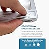 MagniPros 3X Large Ultra Bright LED Page Magnifier with 12 Anti-Glare Dimmable LEDsEvenly Lit Viewing Area & Relieve Eye Strain-Ideal for Reading Small Prints & Low Vision Seniors with Aging Eyes