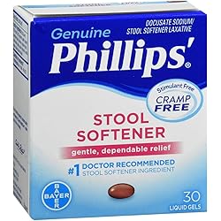 Phillips Stool Softener Liquid gels, 30 Count