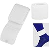 minifinker Ankle Fixing Band, Light Weight Elastic Easy Wearing Soccer Guard Fixed Belt Sports Accessory Good Protection for FootballWhite