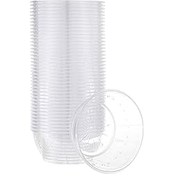 PLASTICPRO 6 oz Hard plastic Desert Bowls - Ice cream Bowls premium Quality Disposable Clear Bowl Pack of 50
