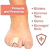 ZenToes Open Toe Tubes Gel Lined Fabric Sleeve Protectors to Prevent Corns, Calluses and Blisters While Softening and Soothing The Skin - 2 Pack of 6” Sleeves Medium