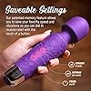 LuLu 11 Purple & LuLu 7 Black Upgraded Personal Massager - Premium with 5 Speeds 20 Patterns - Cordless Powerful and Handheld - USB Rechargeable for Back and Neck Relief