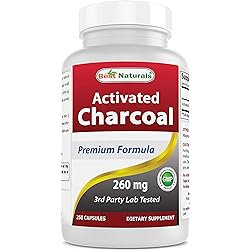 Best Naturals Activated Charcoal 280 mg 250 Capsules
