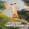 Nick's Smak Bar, Refrigerated Protein Bar, No Added Sugar, Keto Snack, 14g Protein, Meal Replacement Bar, Healthy Snack Bar, 4g net carbs, 8 Count, Peanut Cacao Nib
