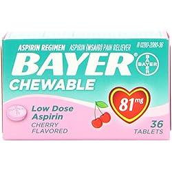 Bayer Chewable Low Dose Aspirin Cherry , 3 Count
