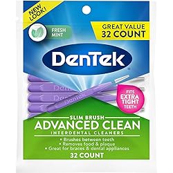 Dentek Dentek Slim Brush Cleaners, 32 Each Pack of 4