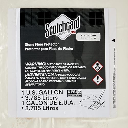 3M Scotchgard Stone Floor Protector, 3.785 L Bag, 2 BagsCase