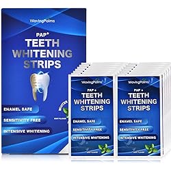 Teeth whitening Strip, 28 Sensitivity Free Whitening Strips, Peroxide Free, 14 Treatments for Teeth whitening, Professional and Safe Teeth whitening Strips