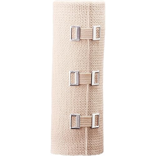 ACE 6 Inch Elastic Bandage with with Clips, Beige, Great for Chest and More, 1 Count