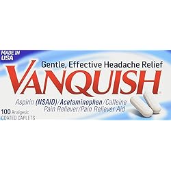 Vanquish Extra Strength Pain Reliever Caplets-100 ct. Pack of 3