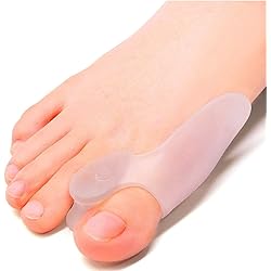Povihome 8 Pack Bunion Cushion and Protector12'' Thick, Bunion Pads, Bunion Corrector and Bunion Relief with Gel Shield, Treat Pain in Big Toe Joint, Realign Big Toe and Relieve Bunion Pain
