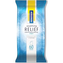 Preparation H Soothing Relief Cleansing & Cooling Wipes, Aloe and Witch Hazel Wipes for Butt Itch Relief - 60 Count