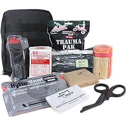 MediTac Premium IFAK Kit - Feat. Trauma Pak, CAT Tourniquet, HyFin Vent Chest Seal, Israeli Bandage - Black