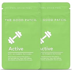 The Good Patch Active Wellness Patches - Plant Powered with Caffeine, Beta Alanine, L-Citrulline, and Rhodiola 8 Total Patches