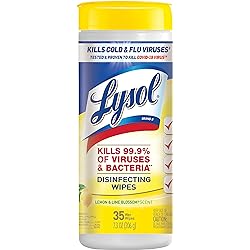 Lysol Disinfectant Wipes, For Disinfecting, Deodorizing, and Cleaning, Lemon & Lime Blossom, 35ct