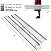 Ruedamann 7'L × 8.8" W Portable Aluminum Wheelchair Ramp,600lbs Capacity,Two Section Telescoping Non-Skid Ramp for Wheelchair,Home, Steps,Stairs,Doorways,1 Set with Bag