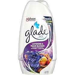 Glade Solid Air Freshener, Deodorizer for Home and Bathroom, Lavender & Peach Blossom, 6 Oz, Pack of 1