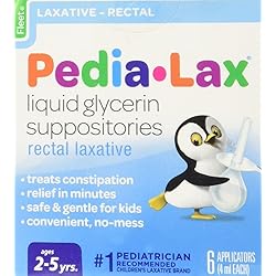 Fleet Pedia Lax Glycerin Supplements, 6 ct