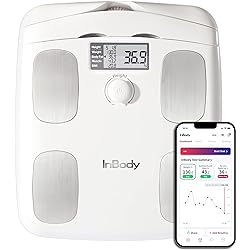 InBody H20B Smart Full Body Composition Analyzer Scale - Full Body Digital Scale, BMI Measurement Tool, Body Fat Analyzer, Muscle Mass Inbody Scale - Bluetooth Connected, Soft White