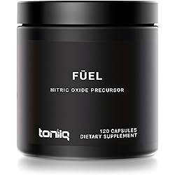 Fuel by Toniiq - 3,000mg Nitric Oxide Booster - 99% Purified L-Arginine - 99% Purified L-Citrulline - Min. 4% Beet Root Nitrates - Clinically Proven Velox Blend - 120 Veggie Capsules