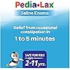 Pedia-Lax Laxative Saline Enema for Kids, Ages 2-11, 2.25 fl oz, 24 Pack