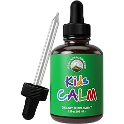 Kids Calm Liquid Drops - Unflavored & Tasteless. Kids Won't Even Know They're Taking It. Sugar Free 9-in-1 Vegan Supplement Aid for Relaxation, Natural Sleep. Non-Habit Forming