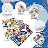 100 Packs Pocket Tissues Slim Packs Facial Tissues Travel Size Tissue Geometric Themed Wallet Tissues for Travel Wedding Party Picnics Daily Use Supplies
