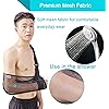 Arm Sling for Shoulder Injury Broken Arm Elbow Medical Grade Quality Mesh Arm Support Small for Men Women Injury Recovery Arm Immobilizer Unisex, 13-16 Black