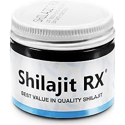Shilajit RX Natural & Pure Shilajit Resin. 1000 Servings, 3.5 oz jar - Authentic Himalayan Resin with Fulvic Acid & Organic Trace Minerals