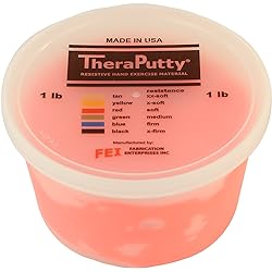 CanDo Theraputty Plus Hand Exercise Putty for Rehabilitation, Exercises, Hand Thearpy, Occupational Therapy, Hand Strengthening, Improve Motor Skills, Stress Relief 1-Pound Soft