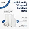 Gauze Bandage Roll with Free Bonus Tape Pack of 24 - 4 Inch by 4 Yards Rolled Gauze Wrap - White Gauze Rolls - Breathable Gauze Wrap Used for First Aid Wound Care & Medical Supplies