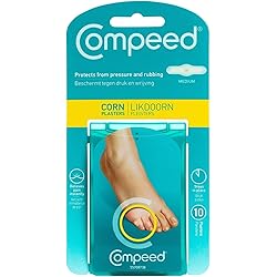 Compeed Corn Plasters, Advanced Corn Care Cushions, 10 Count Corn Toe Pads 2 Packs - Packaging may Vary