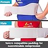 BraceAbility Rib Injury Binder Belt | Women's Rib Cage Protector Wrap for Sore or Bruised Ribs Support, Sternum Injuries, Pulled Muscle Pain and Strain Treatment Female - Fits 34”-60” Chest