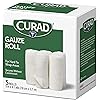 Curad Cotton Stretch Rolled Gauze, 3" x 4.1 yd, 5 Count Pack of 3