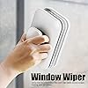 Glass Wiper, Magnetic Window Wiper High Elastic Silicone Scraper for High‑floor Window Glass for Home Office