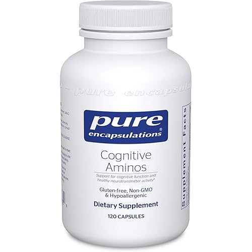 Pure Encapsulations - Cognitive Aminos - Hypoallergenic Supplement for Cognitive Function Support - 120 Capsules