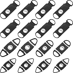 16 Pieces Cutter Black Plastic Guillotine Clippers with Double Blades Accessories 4 Shapes
