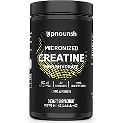 Micronized Creatine Monohydrate Powder 400 G - Unflavored Vegan Creatine Powder for Pre Workout, Muscle Building - Pure Creatine for Women and Men - Instantized Creatine Supplement, 80 Servings