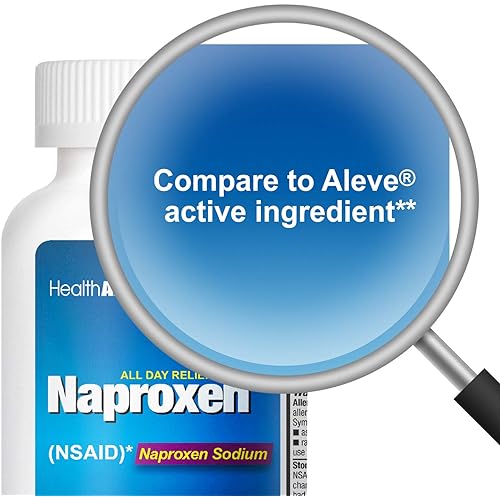 HealthA2Z Naproxen Sodium 220mgNSAID, 300 Count, Fast Pain ReliefFever Reducer