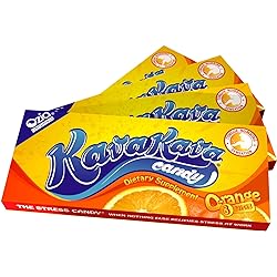 Kava Kava Candy - Easy | Fun | ON-The-GO for Stress Support from Hawaii - Orange 4 Packs | 32 Pieces