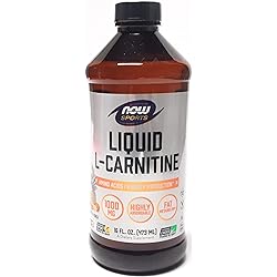 NOW Foods L-Carnitine Liquid Tropical Punch 1000 mg - 16 oz. - Pack of 3