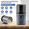 Cordless Electric Pill Crusher Grinder Pulverizer - Grind and Pulverize Multiple Pills, Small and Large Medication and Vitamin Tablets to Fine Powder - Removable Grinding Cup for Easy Cleaning