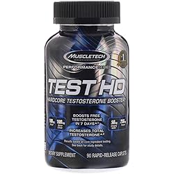 Muscletech Performance Series, Test HD, Hardcore Testosterone Booster, 90 Rapid-Release Caplets