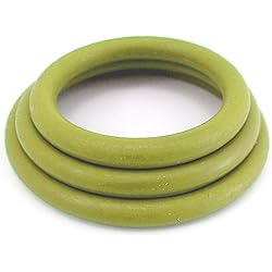 Heart 2 Heart Cock Ring - Nitrile - 3 Pc Set - Military Green