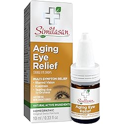 Similasan Aging Eye Relief 0.33 Fluid Ounce, for Temporary Relief from Dry Eyes, Irritated Eyes, Burning Eyes, Cloudy Vision or Blurry Vision, Formulated with Natural Active Ingredients